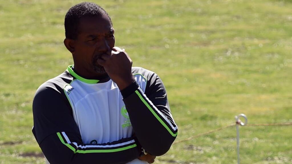 Ireland coach Phil Simmons looks set to take over the West Indies job. Photograph: Indranil Mukherjee/AFP