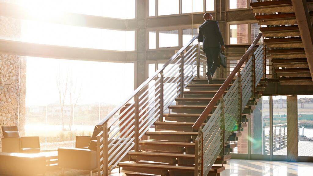 An intense 20-second ascent up stairs, done several times a day, can improve your fitness, a new study has found. Photograph: iStock