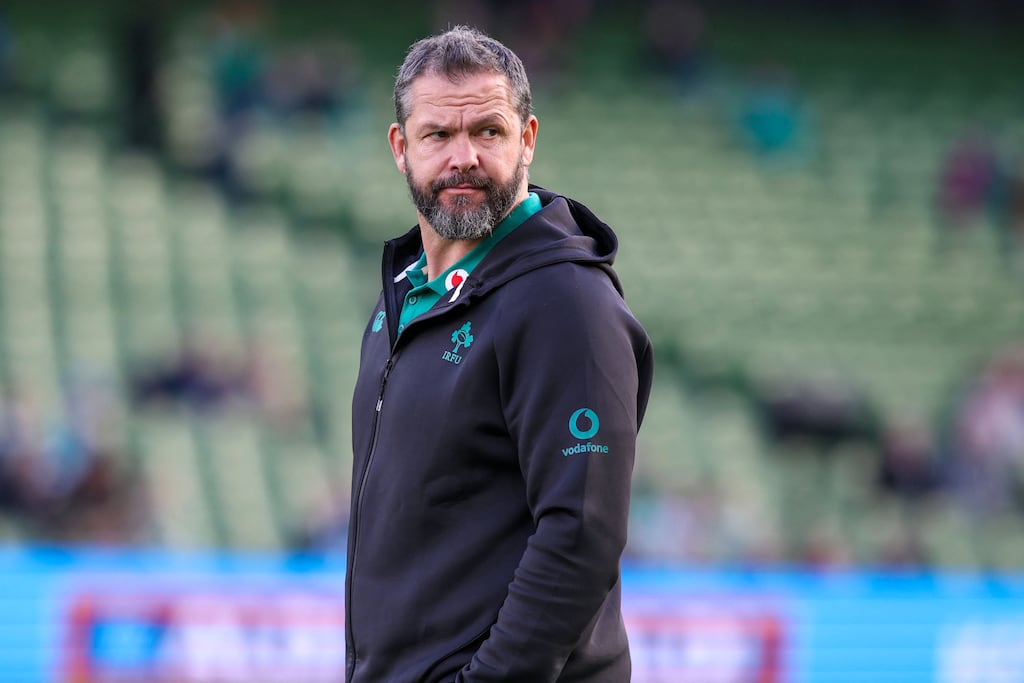 Ireland's coach Andy Farrell. Photograph: Paul Faith/AFP via Getty