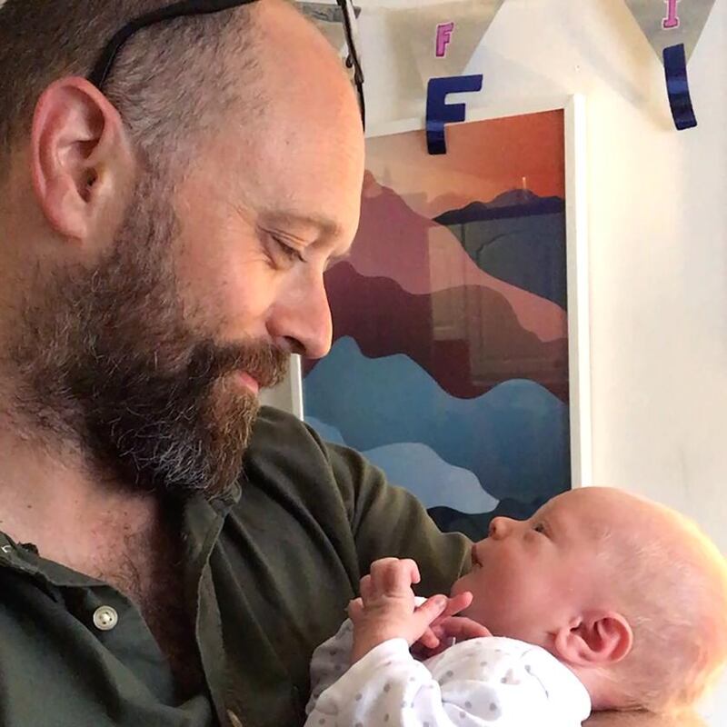 John Lambert with his son Finn