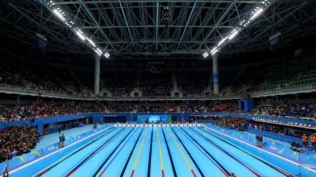 Research has pointed to a possible current at the Olympic pool in Rio. Photograph:   Tom Pennington/Getty Images