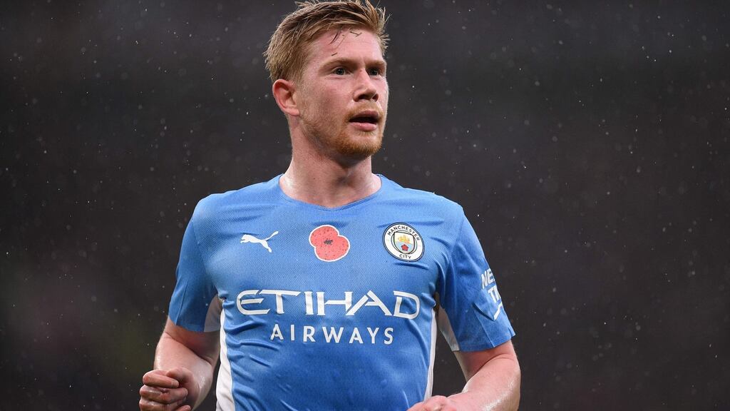 Kevin De Bruyne has been ruled out of Manchester City’s clash with Everton and next week’s Champions League showdown against Paris Saint-Germain after testing positive for coronavirus, manager Pep Guardiola said on Friday. Photo: Oli Scarff/AFP via Getty Images