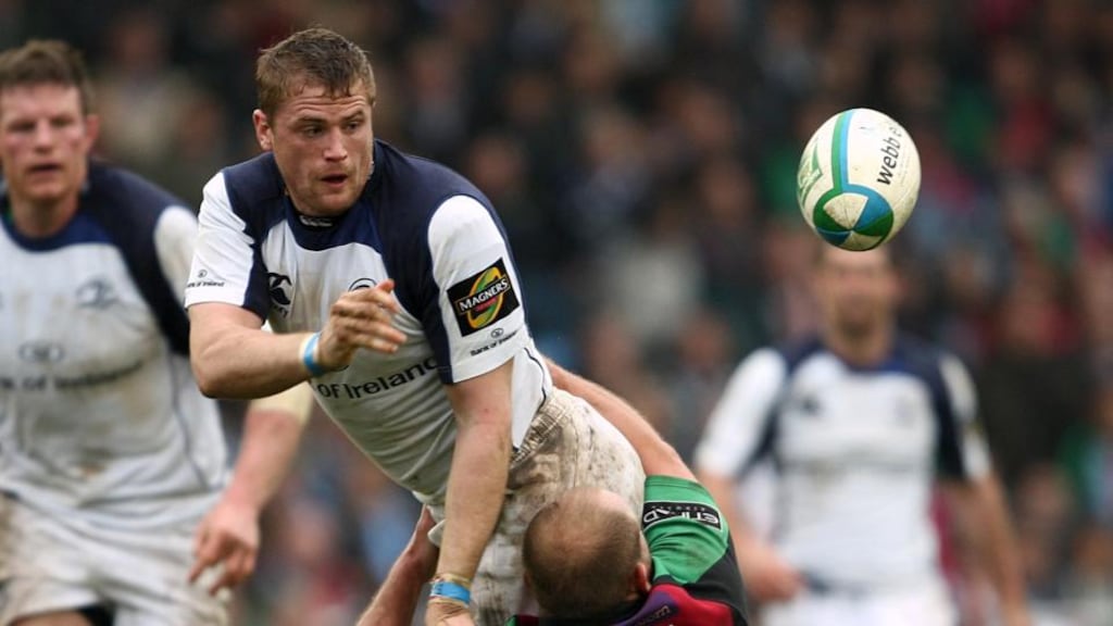Jamie Heaslip should be one of the few survivor from when Harlqeuins and Leisnetr last met in 2009. Photograph: Billy Stickland/Inpho