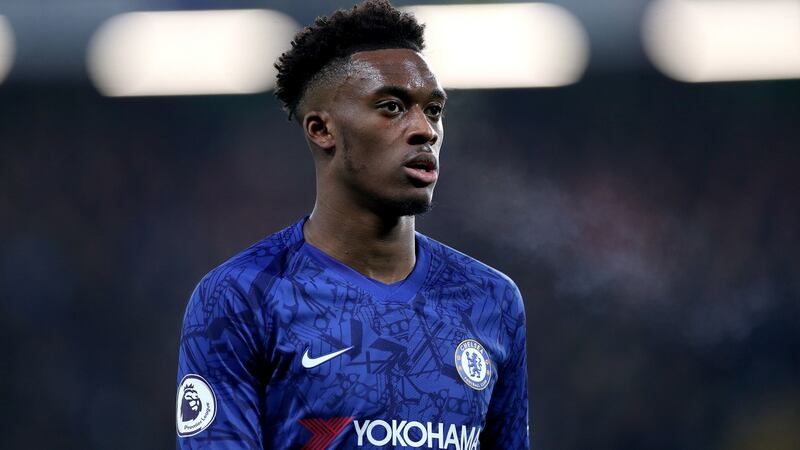Frank Lampard has said Callum Hudson-Odoi is recovering well from coronavirus. Photoograph: Bradley Collyer/PA