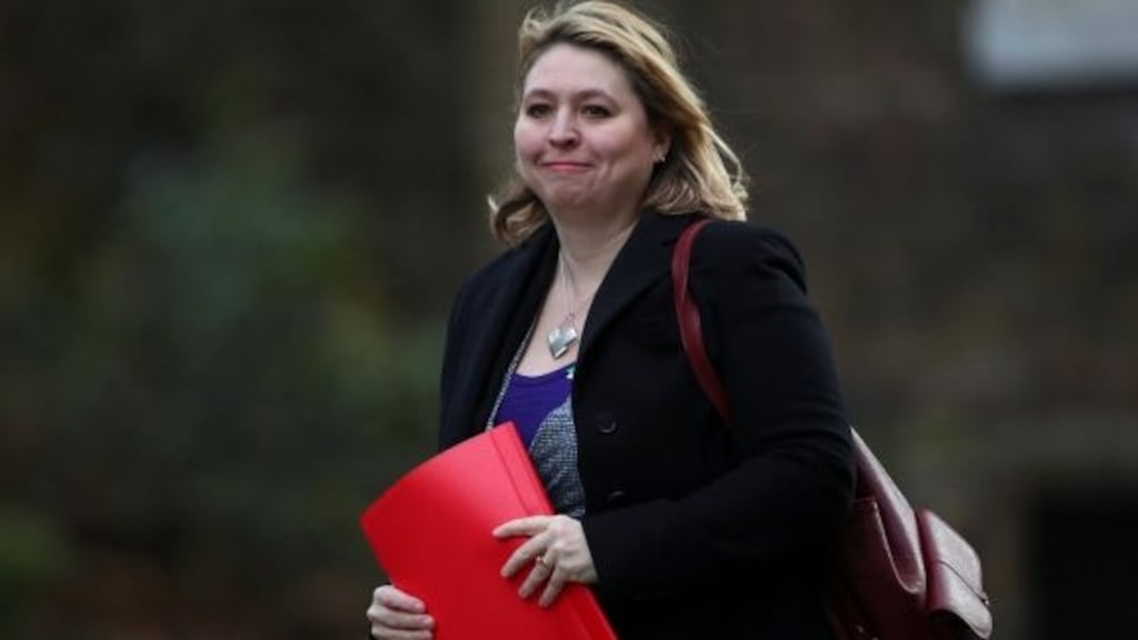 NI secretary Karen Bradley, in Belfast on Friday, said all she has heard from ‘everybody is they want government at Stormont‘. File photograph: Reuters