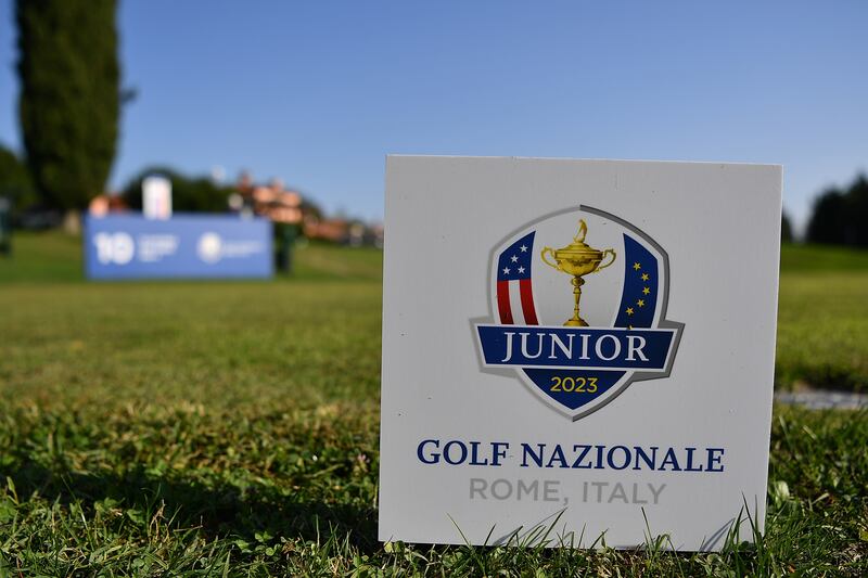 A general view of the 10th hole during the 2023 Junior Ryder Cup. Photograph: Valerio Pennicino/Getty