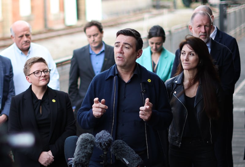 Mayor of Greater Manchester Andy Burnham appeared on the BBC's Sunday with Laura Kuenssberg to criticise Starmer’s party management. Photograph: Adam Vaughan/ EPA
