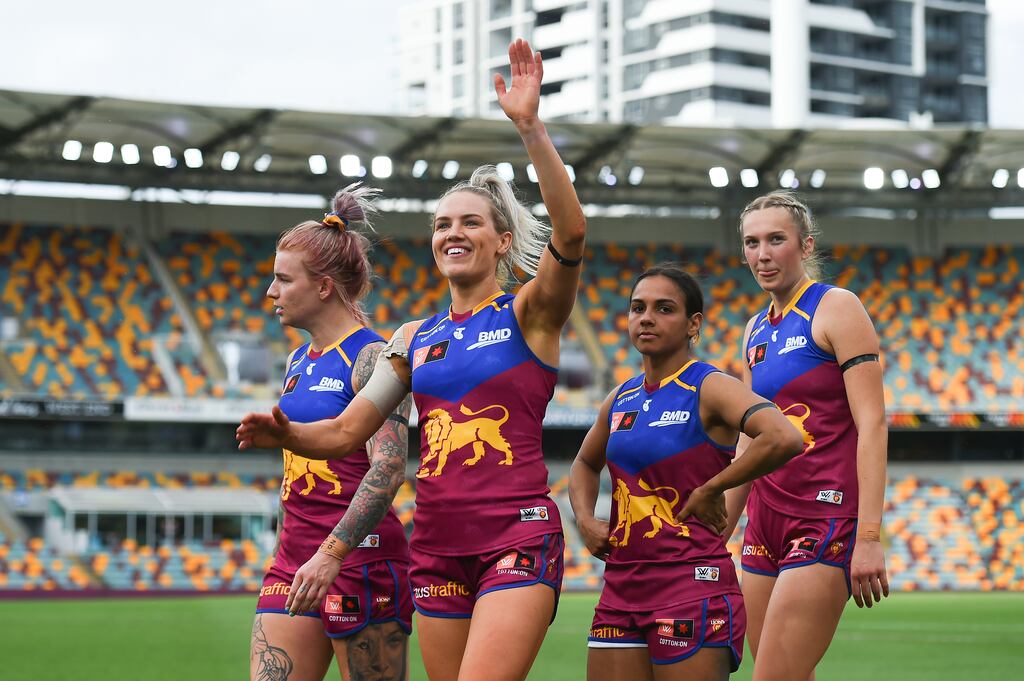 Orla O'Dwyer and the Brisbane Lions are favourites to take home the AFLW crown. Photograph: Albert Perez/Getty Images