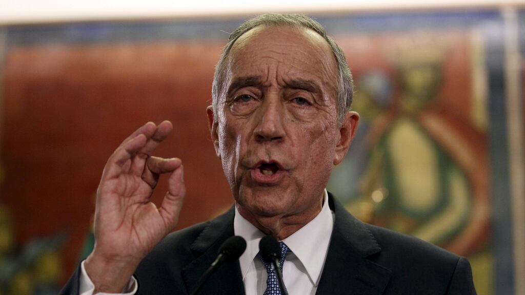 Marcelo Rebelo de Sousa, who was elected on Sunday: the Portuguese president’s duties are mainly ceremonial, but he can veto laws and dissolve parliament. Photograh: Hugo Correia/Reuters