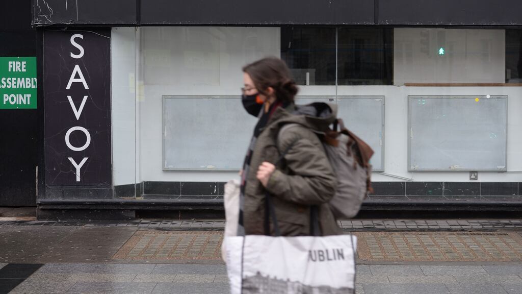 The Savoy Cinema on Dublin’s O’Connell Street has been closed for months due to the pandemic. File photograph: Alan Betson
