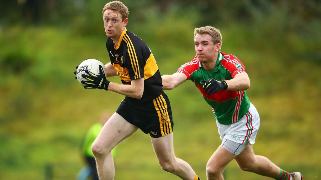Dr Crokes’ Colm Cooper in action against Noel McGrath of Loughmore-Castleiney in the Munster senior championship semi-final earlier this month. Photograph: Cathal Noonan/Inpho