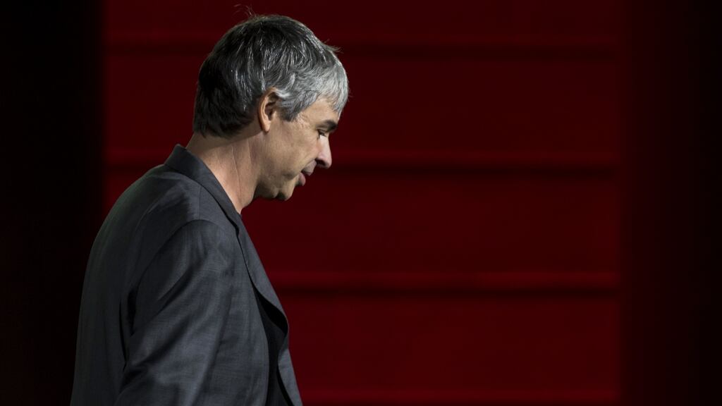 Larry Page, co-founder of Google  and chief executive of Alphabet.   Photograph: David Paul Morris/Bloomberg