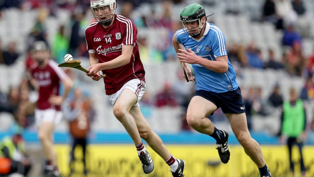 Galway’s Donal O’Shea: the full forward, son of former Tipperary manager Eamon, hit 12 points, all from placed balls, in the semi-final win over Dublin. Photograph: Tommy Dickson/Inpho