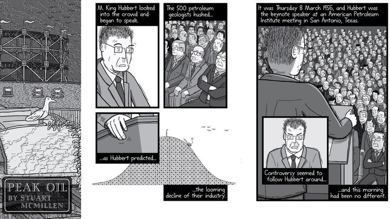 An extract from Stuart McMillen’s graphic novel Peak Oil