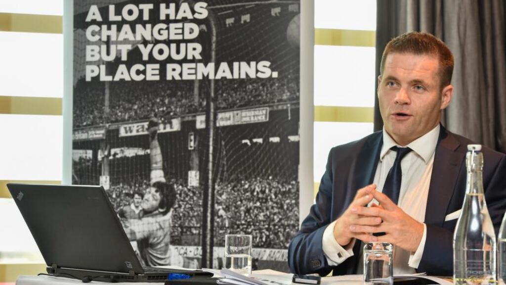 GPA chief executive Dessie Farrell: “There needs to be due diligence, especially when it comes to the stakeholders. And that means the issue of compensation is unavoidable.” Photo: Donall Farmer/Inpho