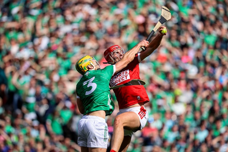 When Cork go long, Brian Hayes is another big man with goal on his mind. Photograph: Bryan Keane/Inpho