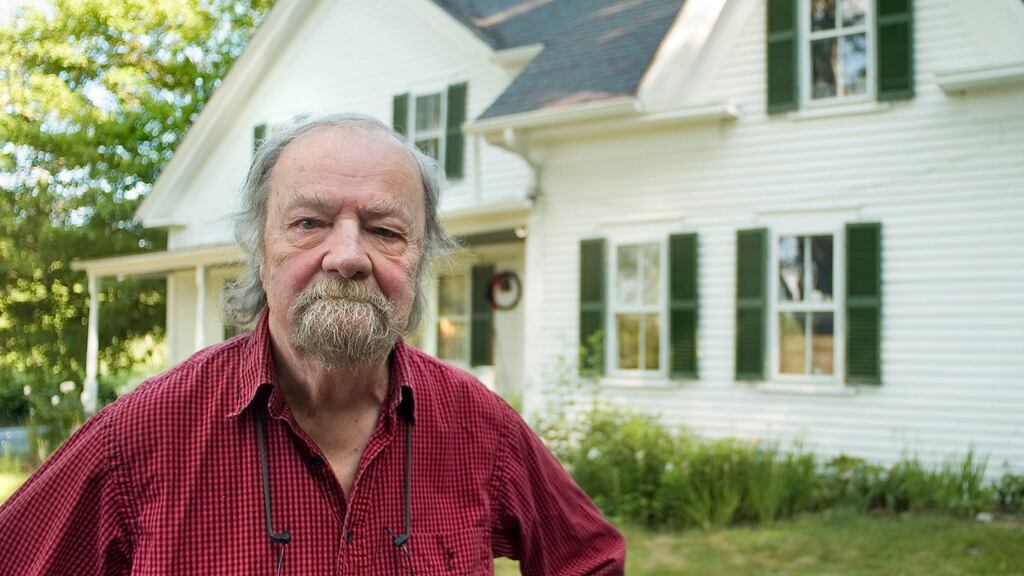 Poet Donald Hall, who died aged 89 last weekend, at his home in Wilmot, New Hampshire in June 2006. Photograph: Bob LaPree/The New York Times