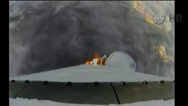 Nasa’s Orion spacecraft designed for Mars flight splashes down