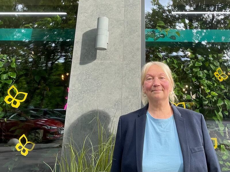Ukrainian Liliya Serkina spent most of her life speaking Russian in the eastern city of Zaporizhzhia. Photograph: Daniel McLaughlin