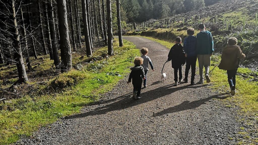Six of Jen’s seven children.