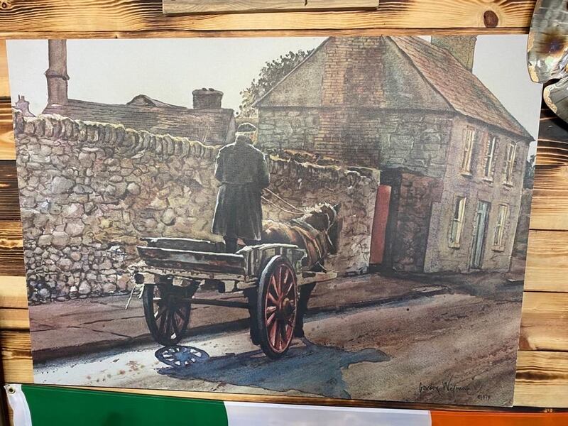 A painting of the Co Tipperary home of murdered Irish chef Shaun Brady that adorned a wall of his Kansas City restaurant