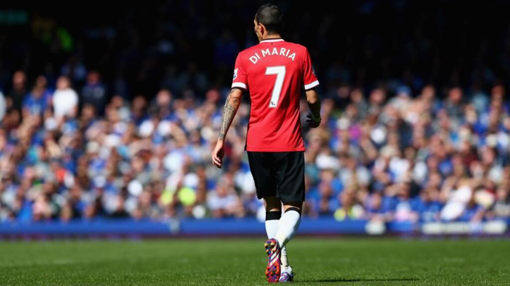 Ángel Di María has said that he has no plans to leave Old Trafford but says he doesn’t know why he was left out of the team so much last season. Photo: Clive Brunskill/Getty Images