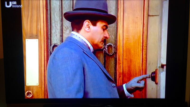 In case you missed it when it was first shown 23 years ago, UTV Ireland ran repeats of 1992 episodes of ‘Poirot’ on Saturday nights.