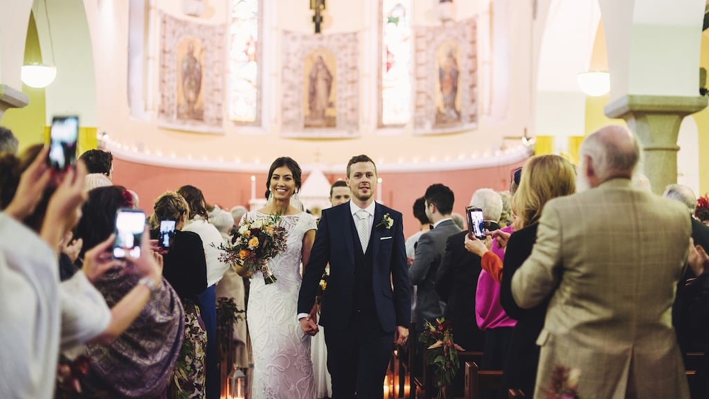 Louise Keatley and Mark Finnegan married in December 2016. Photograph: Moat Hill Photography (mhphoto.ie)