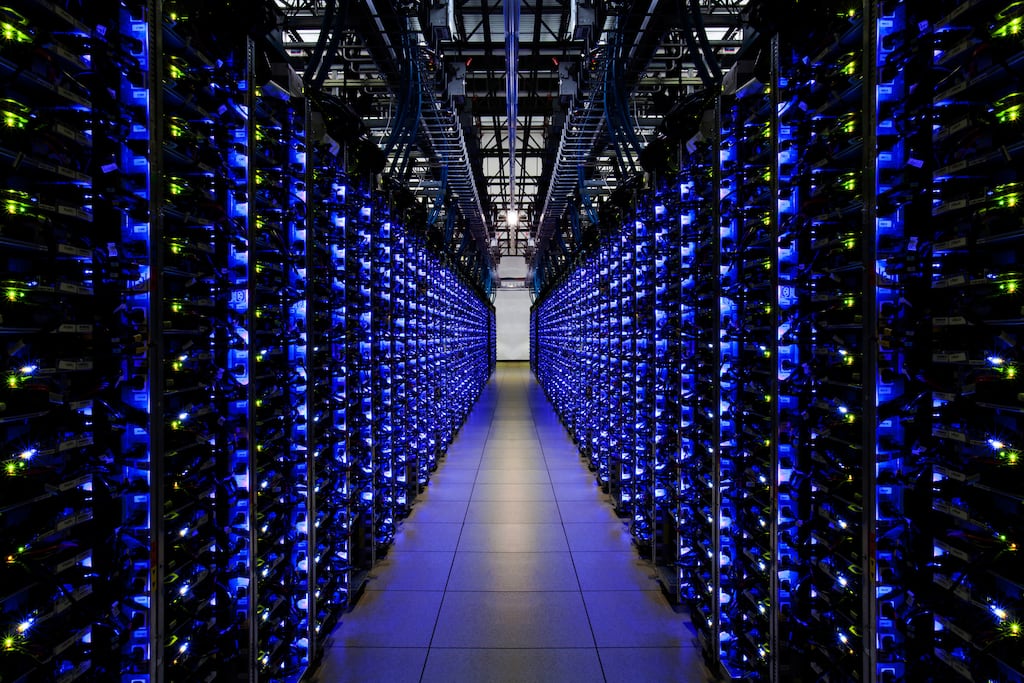 Data centres now consume more than a fifth of all electricity generated here. Photograph: Google