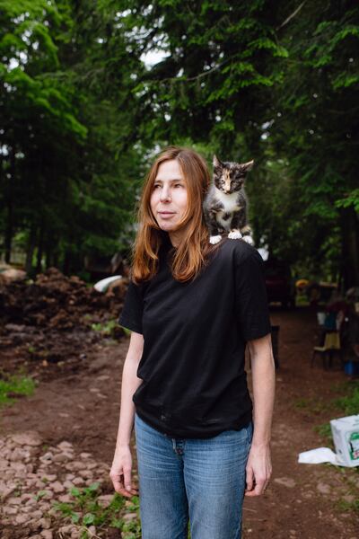Rachel Kushner in Roxbury, New York. Photograph: Kate Warren/New York Times
