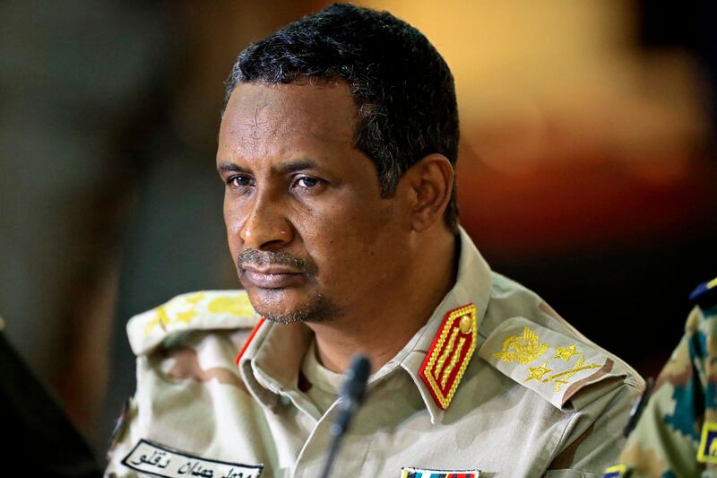 Lieutenant general Mohammed Hamdan Dagalo, who leads the country’s Rapid Support Forces. Photograph: AFP/Getty