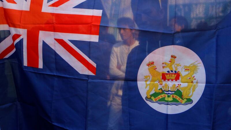 A Hong Kong colonial flag. File Photograph: Kin Cheung/AP Photo