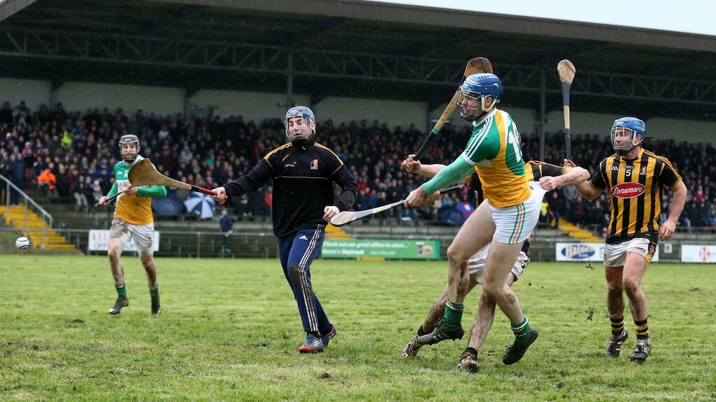 Offaly enjoyed a rare win over Kikenny on Sunday in the Walsh Cup. Photograph: Inpho