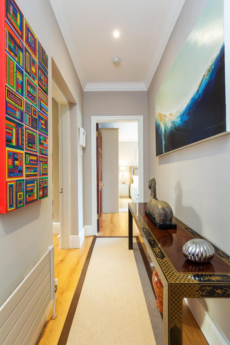 The hallway in 50-52 Nutley House