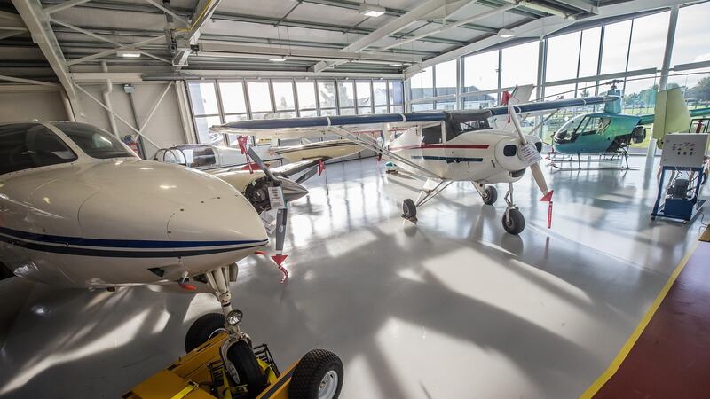 The hangar at Carlow Institute of Technology.