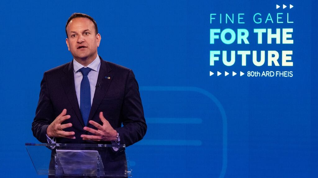 Fine Gael leader Leo Varadkar made spending commitments at the party ardfheis last weekend. Photograph: Douglas O’Connor