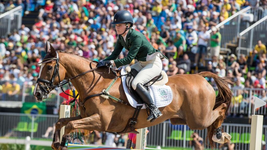 Best of the Irish riders on Sunday was Hillsborough’s Clare Abbott. Photograph: Morgan Treacy/Inpho