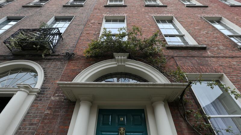 11 North Great George’s Street, in central Dublin. Its owner and restorer, John Aboud, gives tours of the first two floors and the garden. Photograph: Laura Hutton