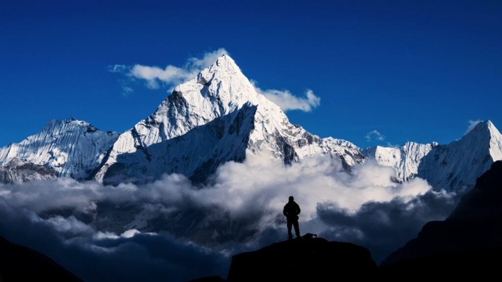The most accepted height of Mount Everest has been 8,848m determined by the Survey of India in 1954. Photograph: iStock