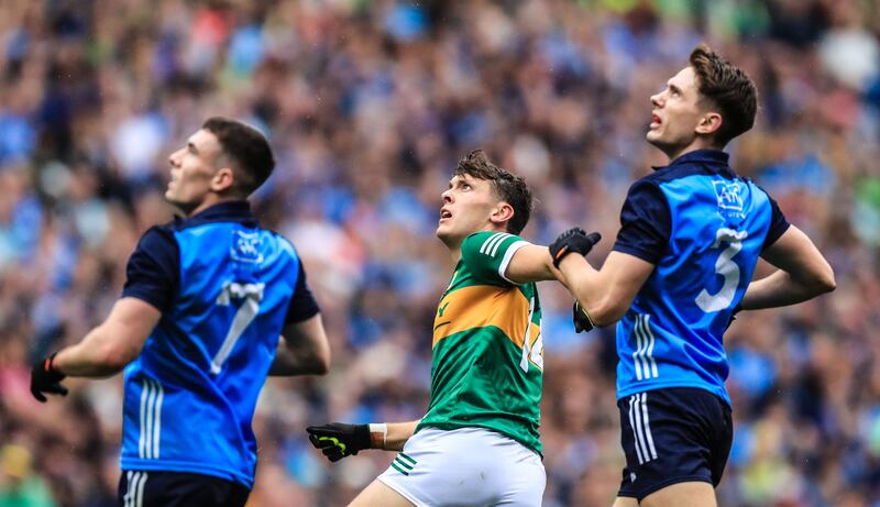 Kerry's David Clifford watches a point go over during the All-Ireland final against Dublin. Photograph: Evan Treacy/Inpho