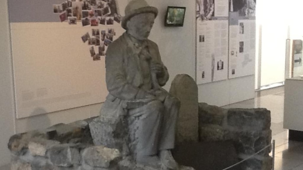 ‘Head and shoulders deftly reunited, Ó Conaire now reposes in the safe surrounds of Galway City Museum, free from the depredations of the inebriated.’