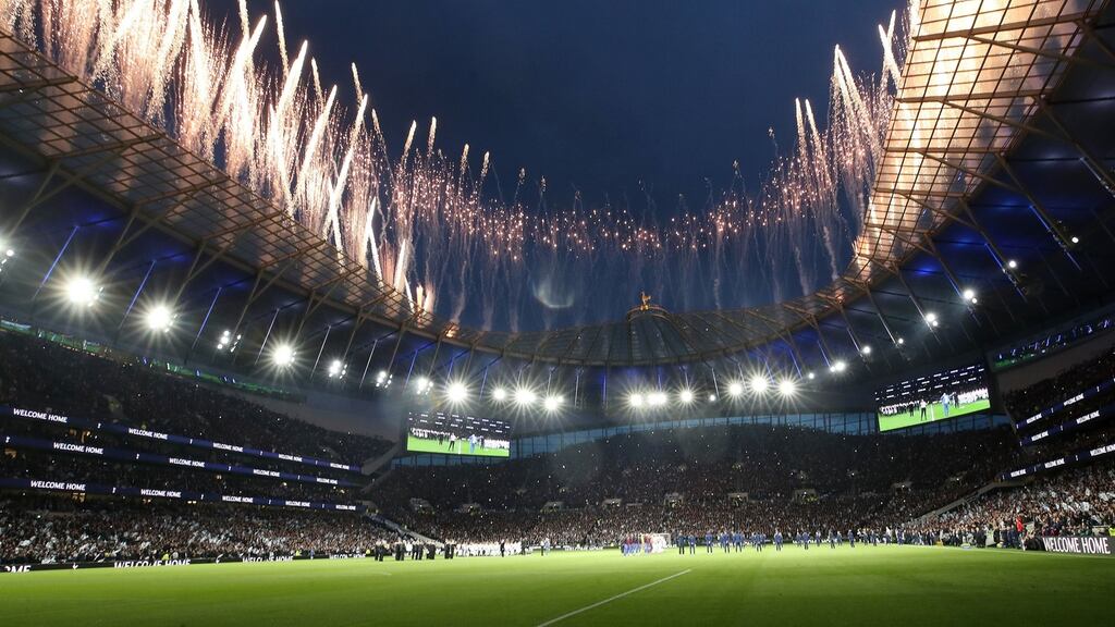 Tottenham Hostpur beat Crystal Palace 2-0 at the fist game in their new stadium. Photograph: Nick Potts/PA