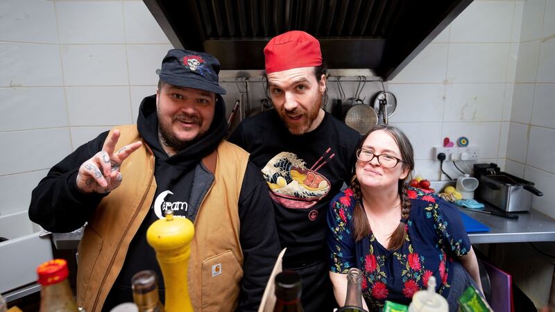 Matty Matheson, Ken Doherty and Gwen McGrath of Assassination Custard, Dublin 8. Photograph: Tom Honan