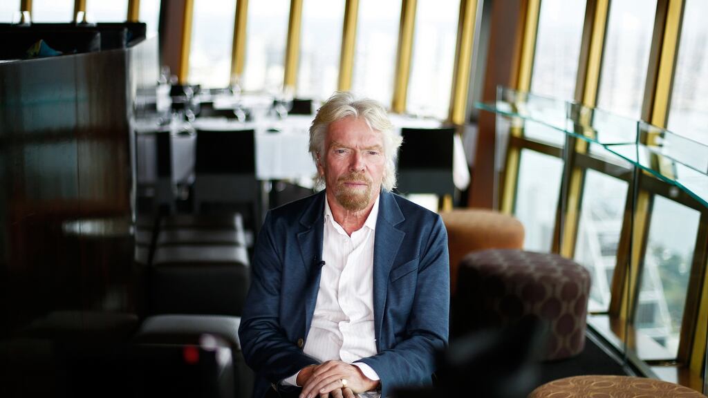 Richard Branson, founder of Virgin Group Ltd, has invested into the secret gigs start-up Sofar Sounds. Photograph: Brendon Thorne/Bloomberg/ Getty Images