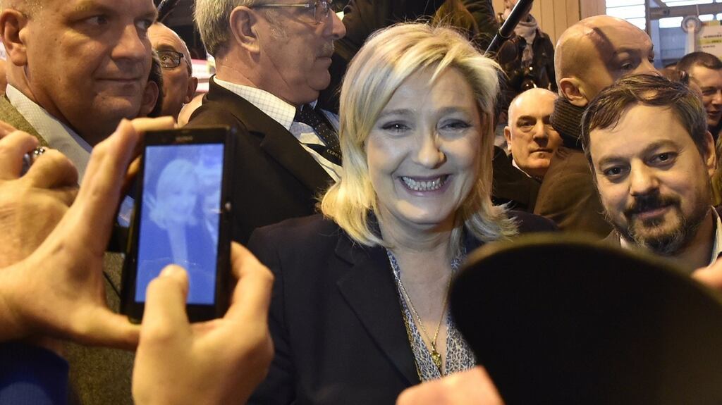 Marine Le Pen: Brexit would be like the fall of the Berlin Wall. Photograph: Dominique Faget/AFP/Getty Images