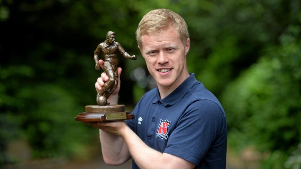Dundalk’s Daryl Horgan: chosen as the SSE Airtricity/Soccer Writers player of the month for May. Photo: Ramsey Cardy/Sportsfile