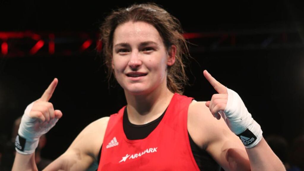 Katie Taylor won a fifth straight gold medal at the EU Elite Women’s Championships in Hungary. Photograph: Niall Carson/PA