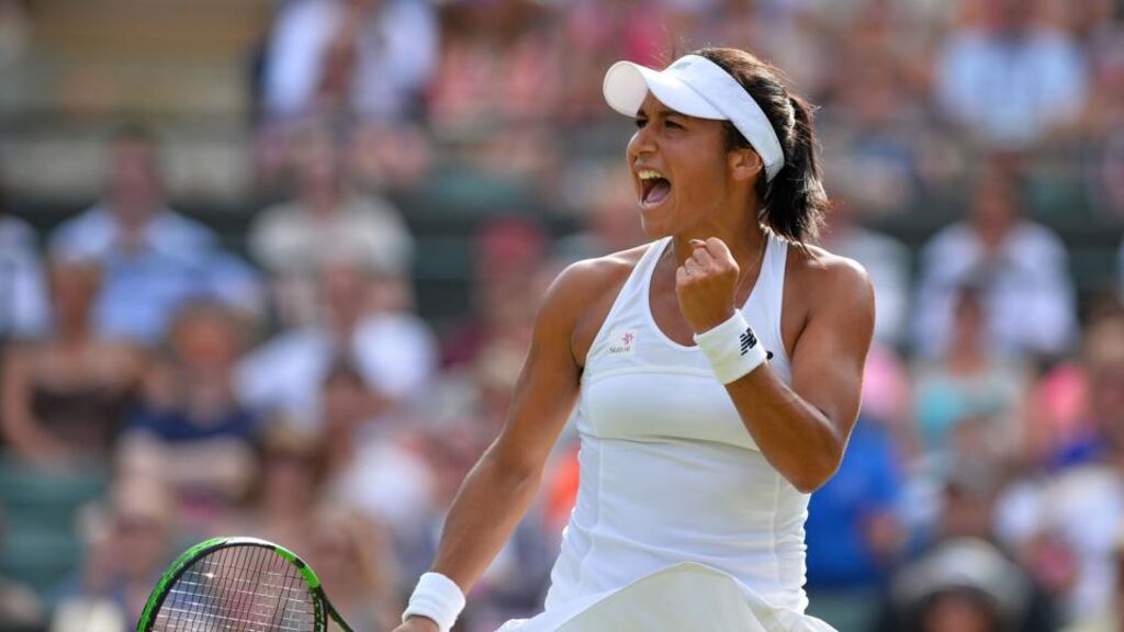 British number one Heather Watson has slammed the abuse she receives on social media. Photograph: Afp