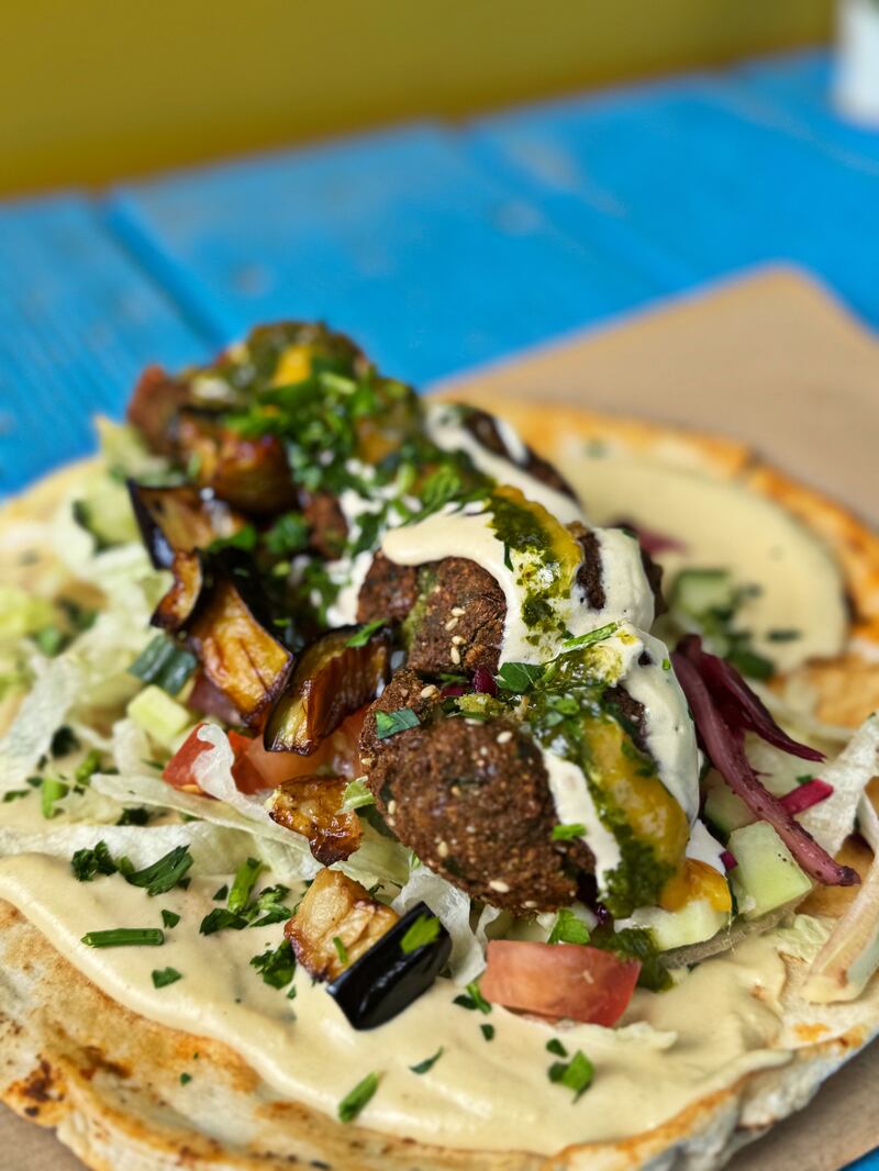 Falafel wrap from Yellov Street Food