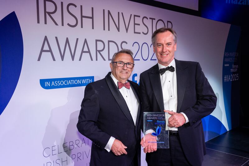 John Purdy, Founder, ERGO, Fenergo and FlowForma; and John Flynn, Managing Partner at Act Venture Capital. Photograph: Corporate Photographers Dublin